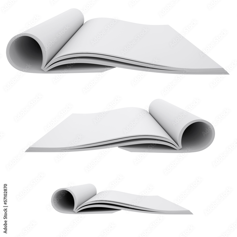 Open white book StockFoto Adobe Stock