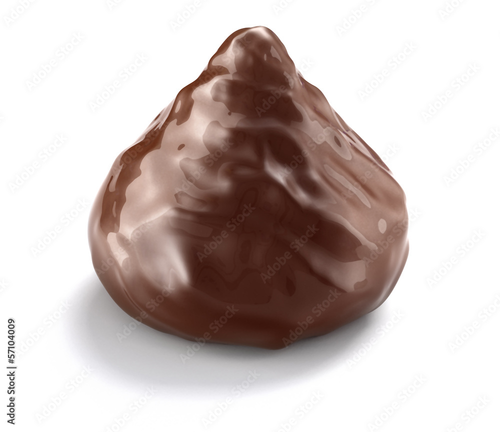 Obraz premium chocolate candy isolated on white background