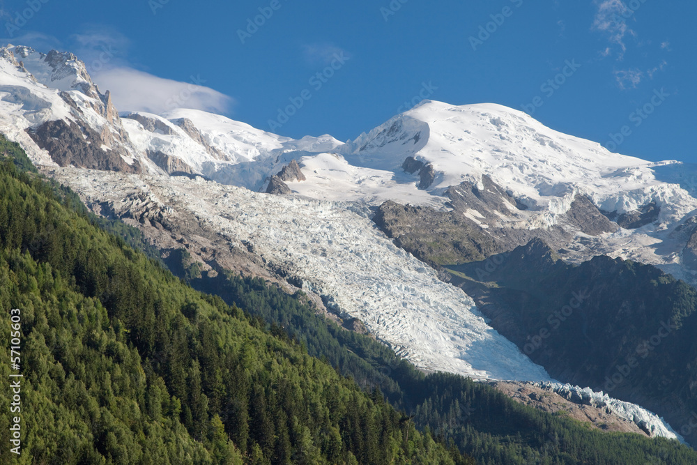 Mont Blanc, Gouter and Bossons Glacier