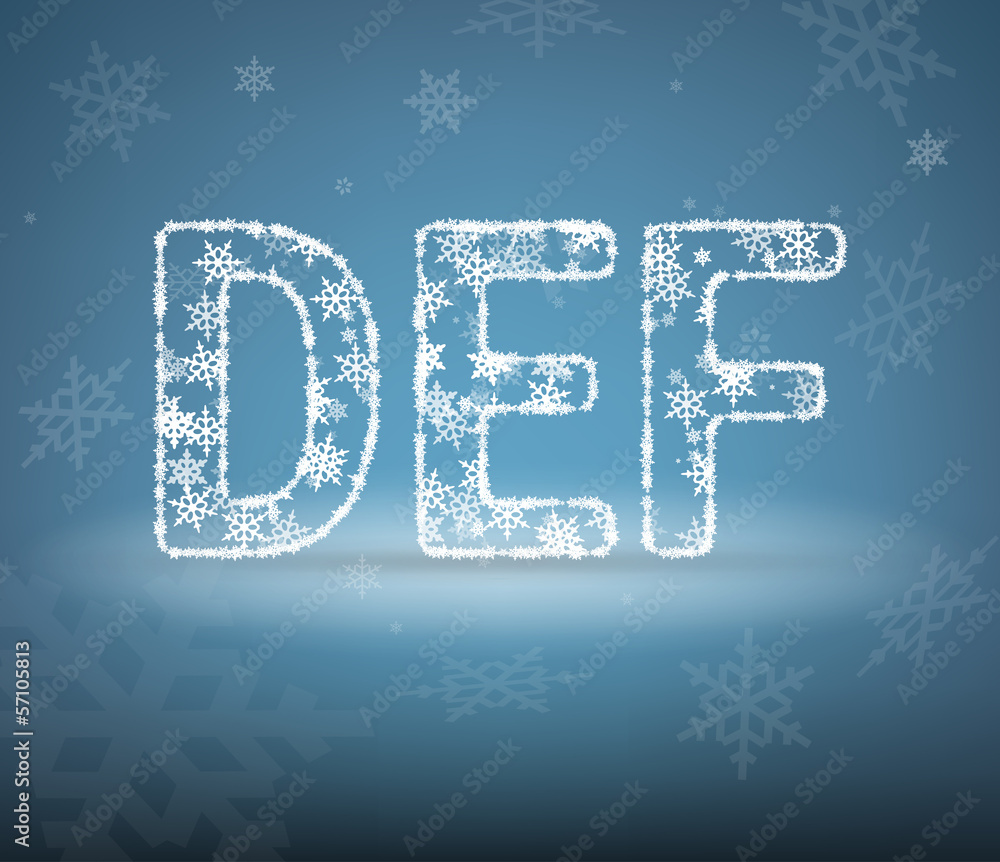 Snow letter Snow letter