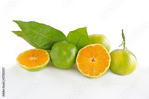 green mandarines