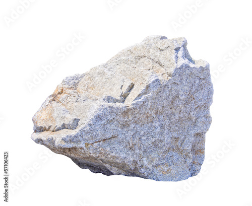granite stone isolated on white