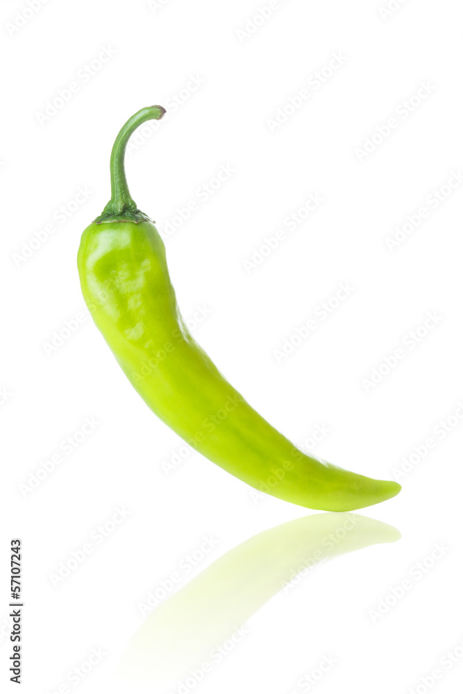 green pepper - isolated on a white background green pepper - isolated on a white background