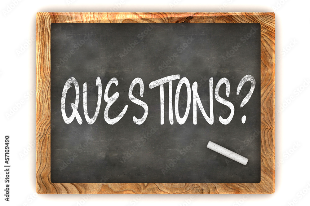 Fototapeta premium Blackboard Questions