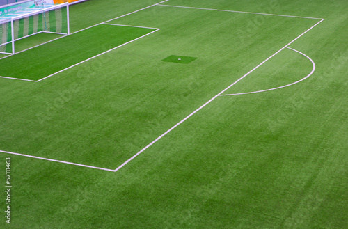 The field goal kicking a football field. © amornme