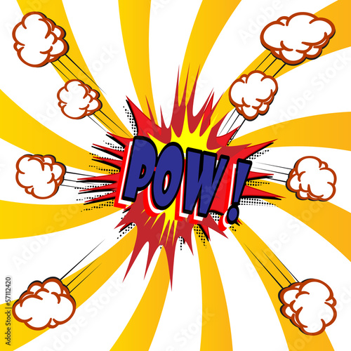Comic book explosion vector illustration background
