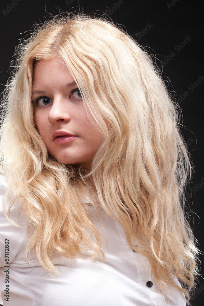 portrait of beautiful blonde woman portrait of beautiful blonde woman