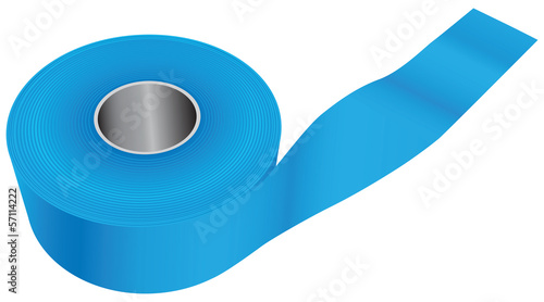Blue industrial tape