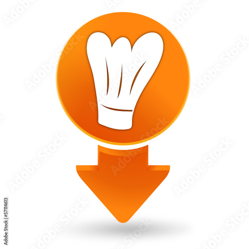 restaurant sur signet orange