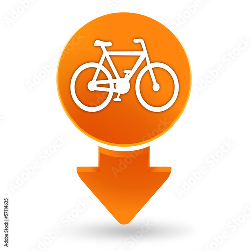 vélos sur signet orange