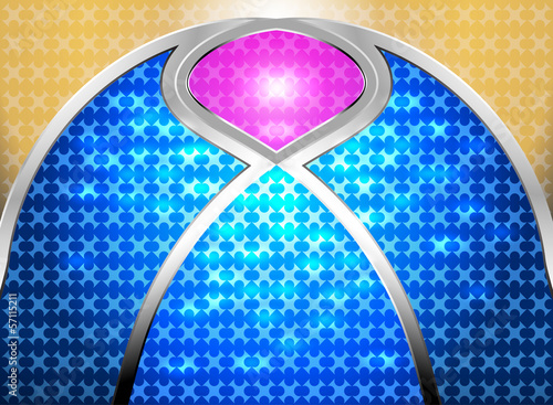 Concave colorful pattern style abstract background