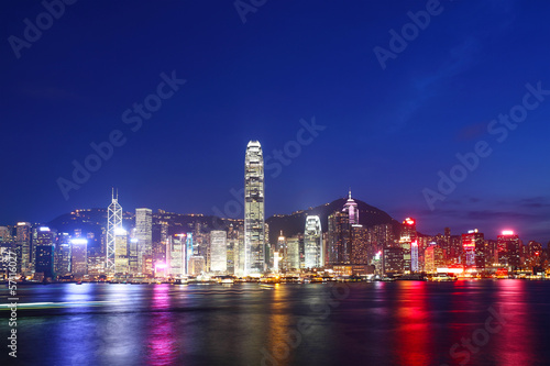 Fototapeta Naklejka Na Ścianę i Meble -  Hong Kong skyline at night