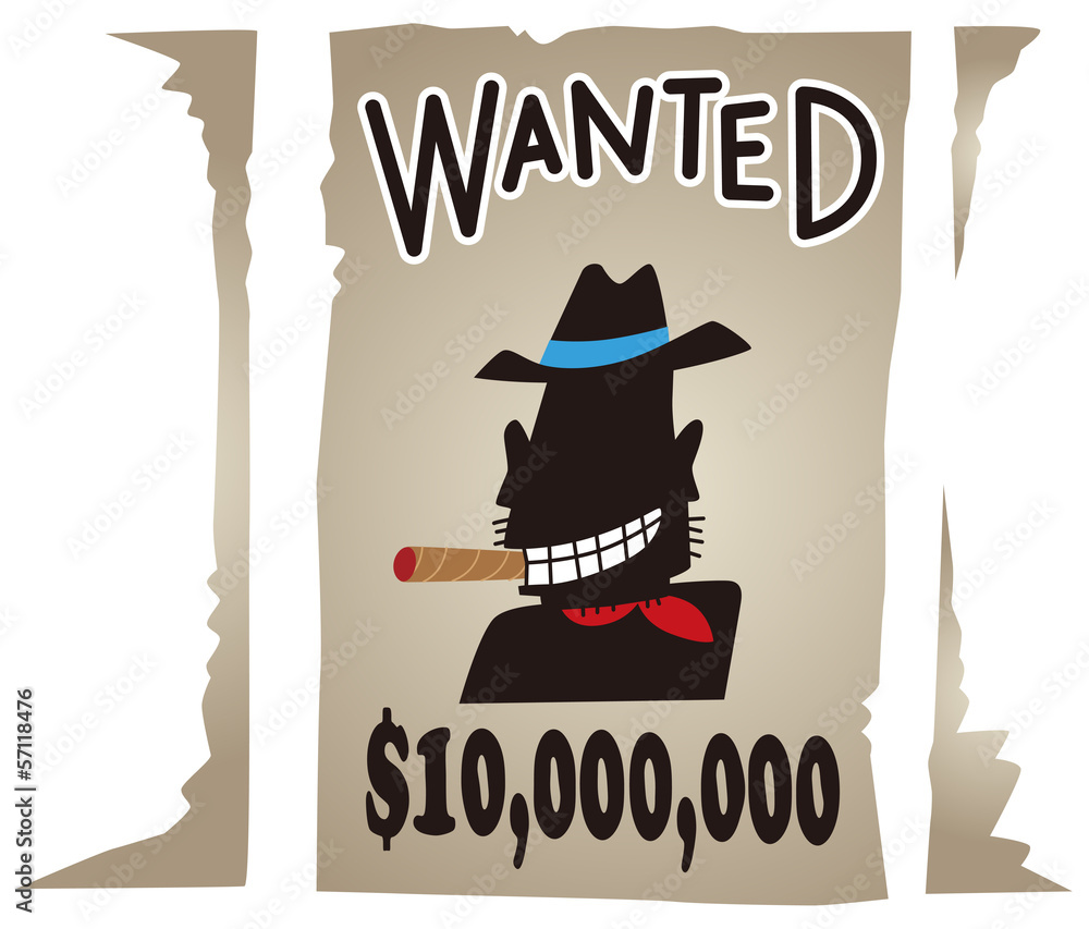 指名手配 Stock Vector Adobe Stock