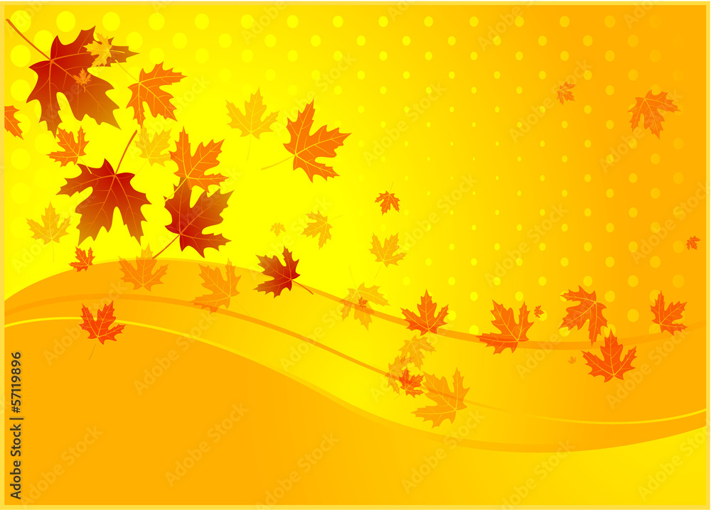 Autumn background. Vector. Autumn background. Vector.