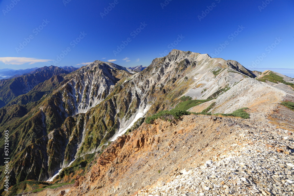 Fototapeta premium 白馬岳
