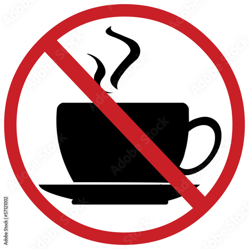 vector sign: no eat