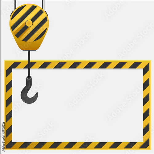 Lifting hook with frame