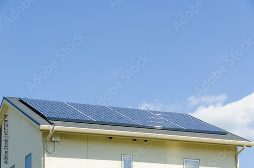 solar panel on the roof © kenjii