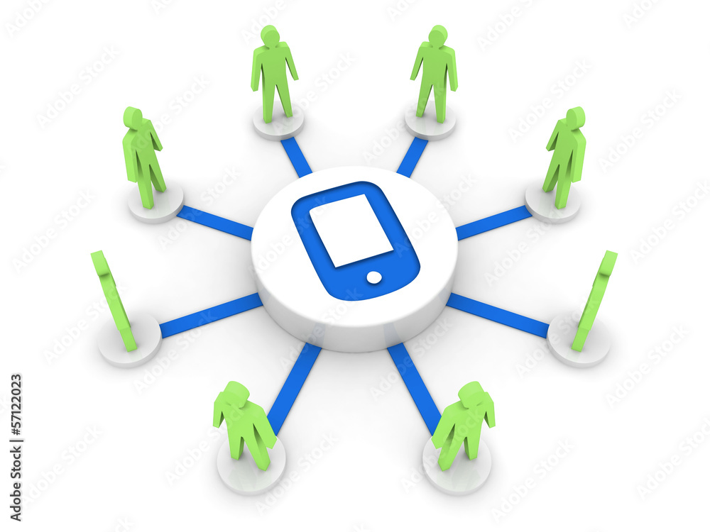 New communication technology connect people. New communication technology connect people.