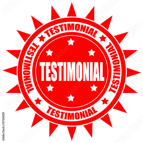 Testimonial-label