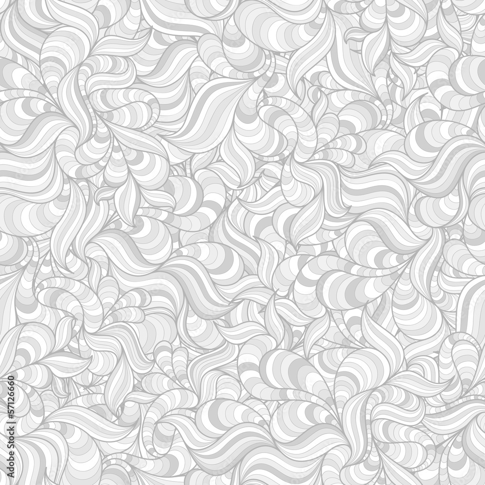 Seamless abstract hand-drawn waves pattern Seamless abstract hand-drawn waves pattern