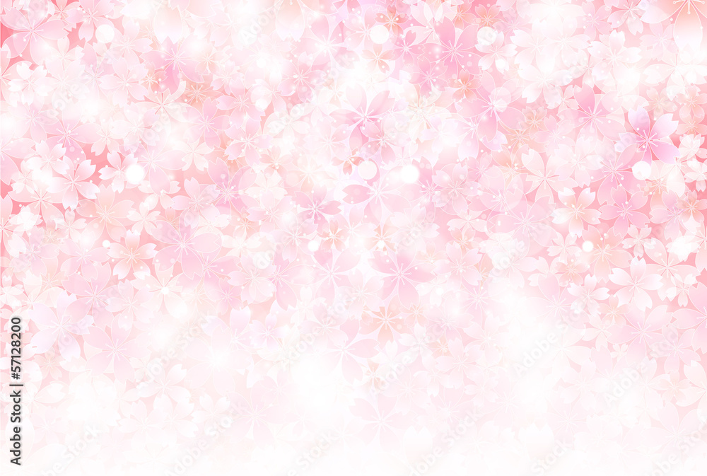 桜　背景　年賀状