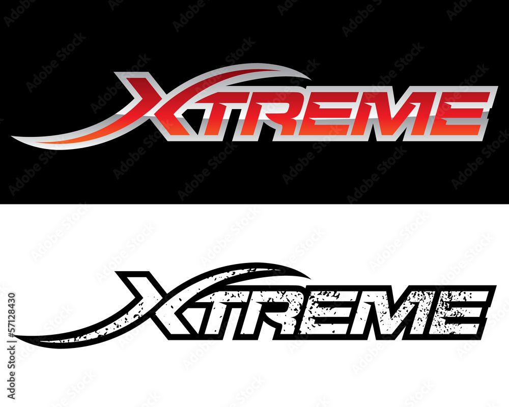 Logo Template Xtreme Stock Vector | Adobe Stock