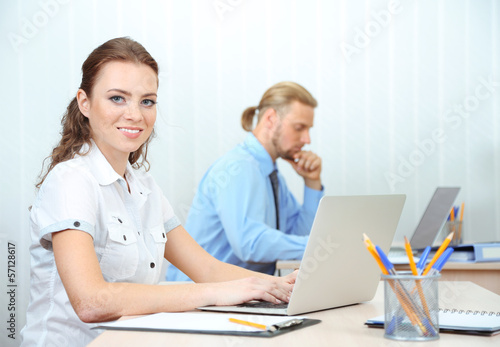 Woman in office workplace