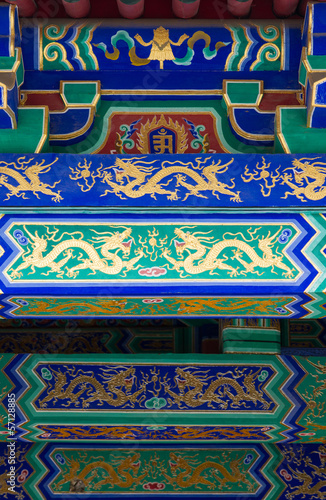 detail of chinese classical building