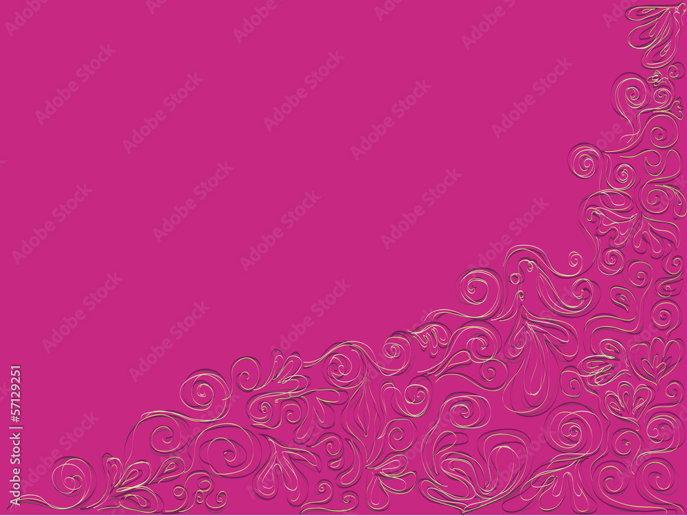 pink background with a pattern