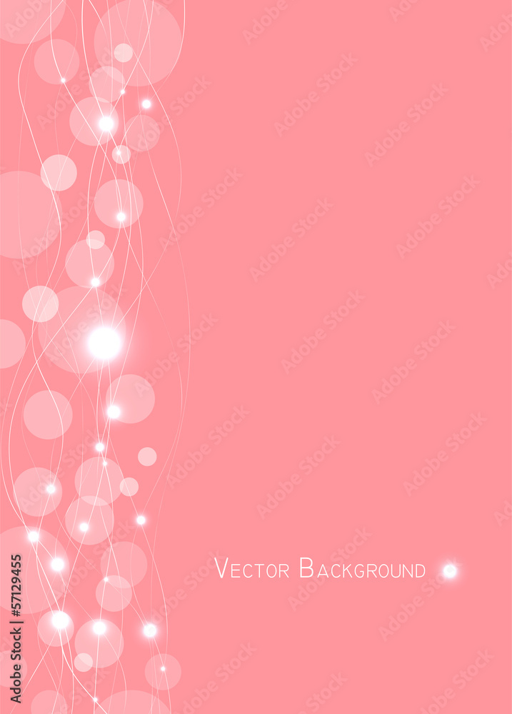Abstract circle and curve  Background  Vector
