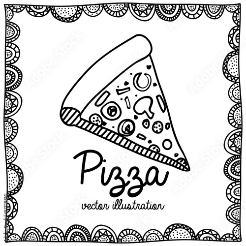 pizza drawing