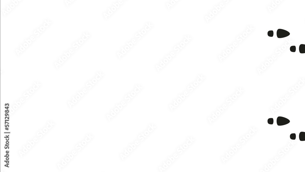 running footprints on white background running footprints on white background