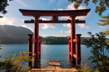 Fotobehang Japan Rode torii poort in Japan  © Joshua Davenport