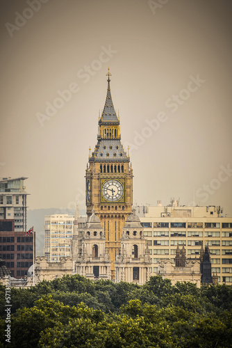 Wallpaper Mural The Clock Tower in London, England, UK Torontodigital.ca