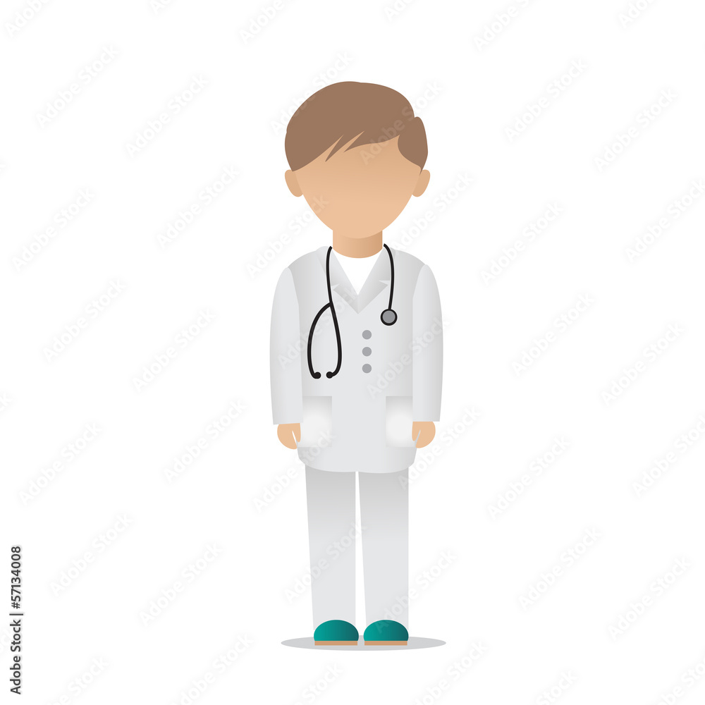 Medical Staff - Isolated On White Background Medical Staff - Isolated On White Background