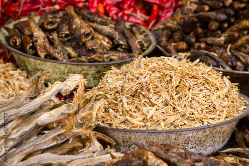 Small dry fish used in Asian cuisine © Mazur Travel