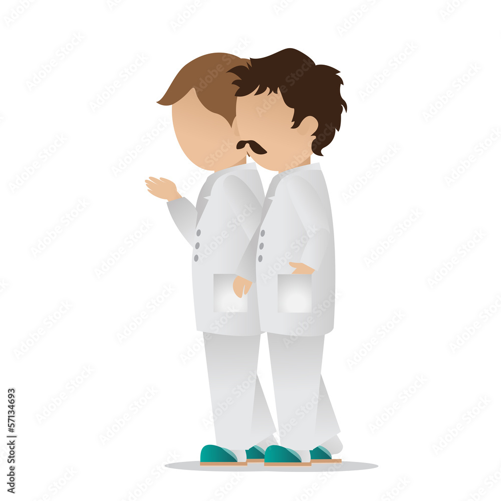 Medical Staff - Isolated On White Background Medical Staff - Isolated On White Background