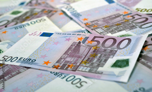 500 Euro money banknotes