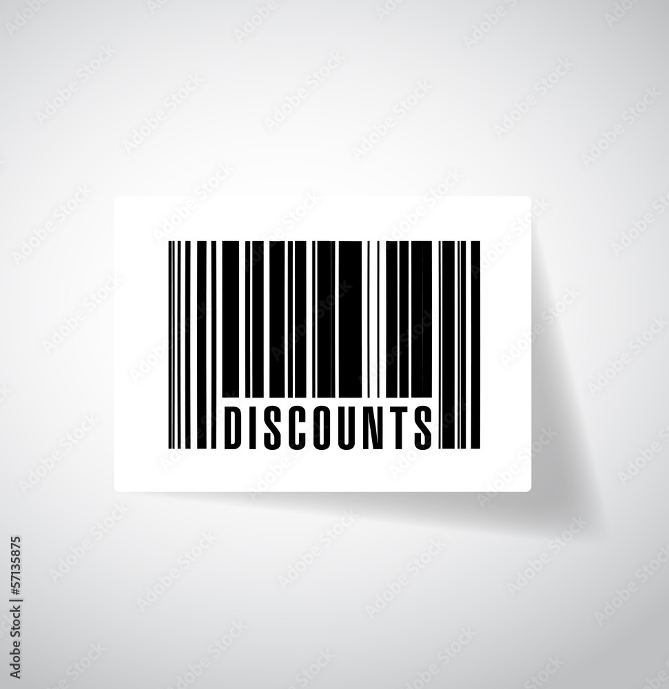 discounts barcode upc code illustration design discounts barcode upc code illustration design