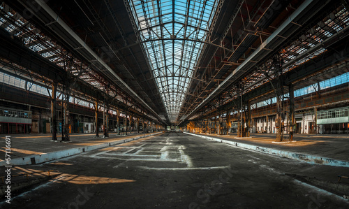 Large industrial interior