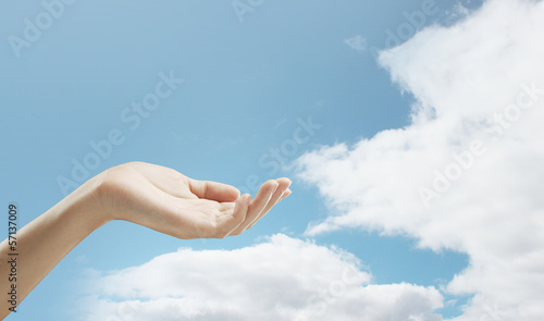 hand in sky