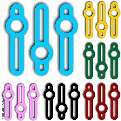 Colorful Customized and Set Icon