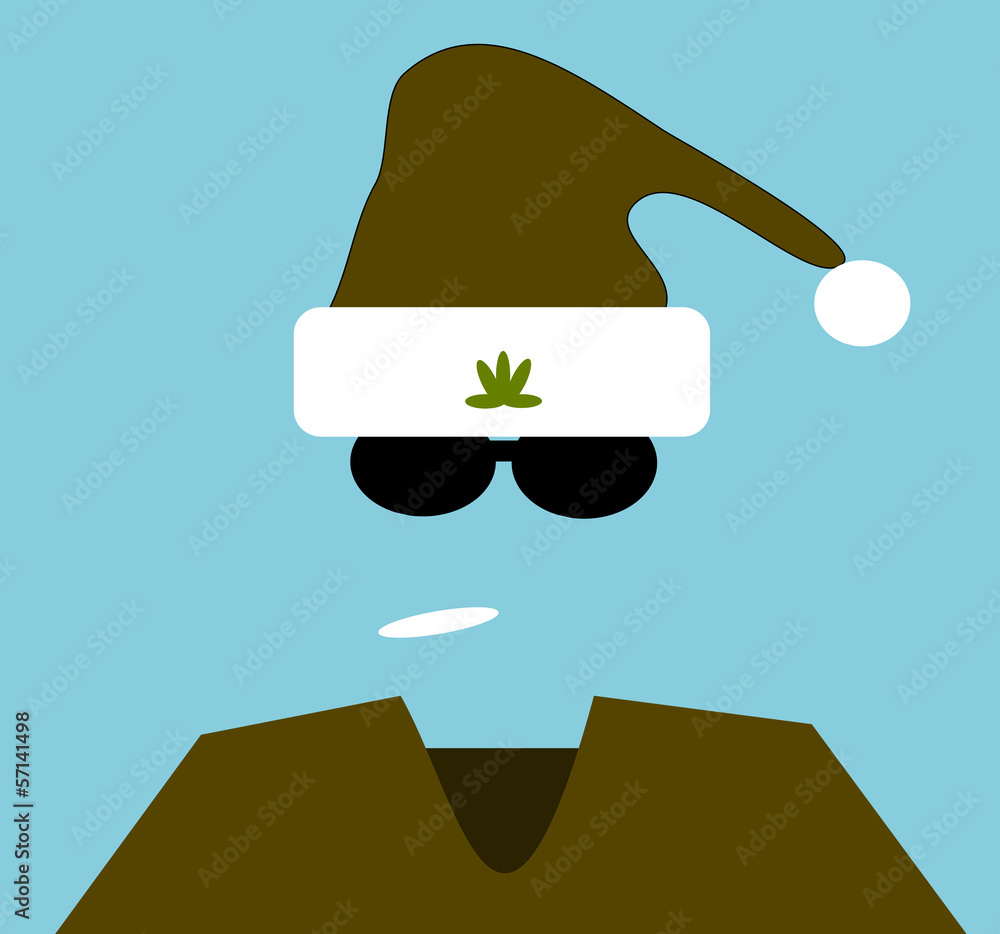 man smoking marijuana wearing stocking cap man smoking marijuana wearing stocking cap