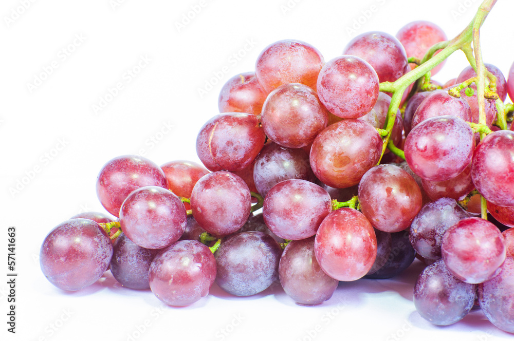 Fototapeta premium red grape isolated on white