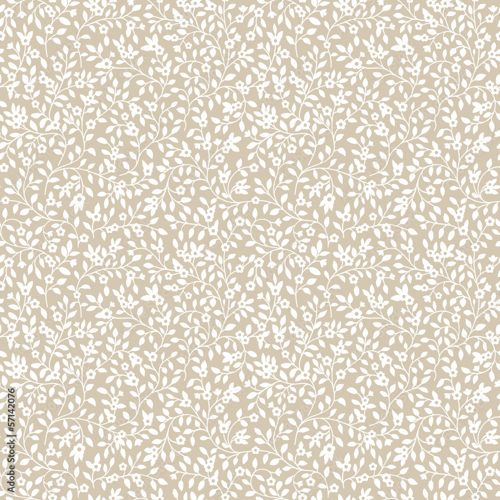 Seamless pattern with silhouette of small flowers Seamless pattern with silhouette of small flowers