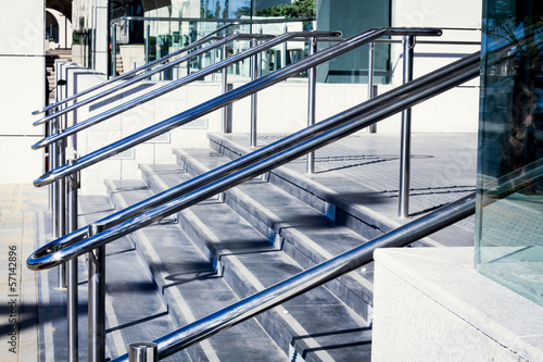 фотографія Beautiful stainless steel railings