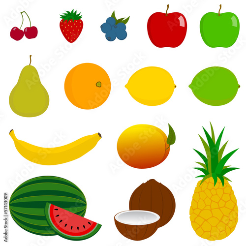 14 Fresh Fruit Icons