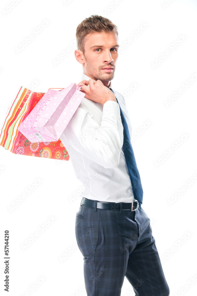 young and handsome man with a gift young and handsome man with a gift