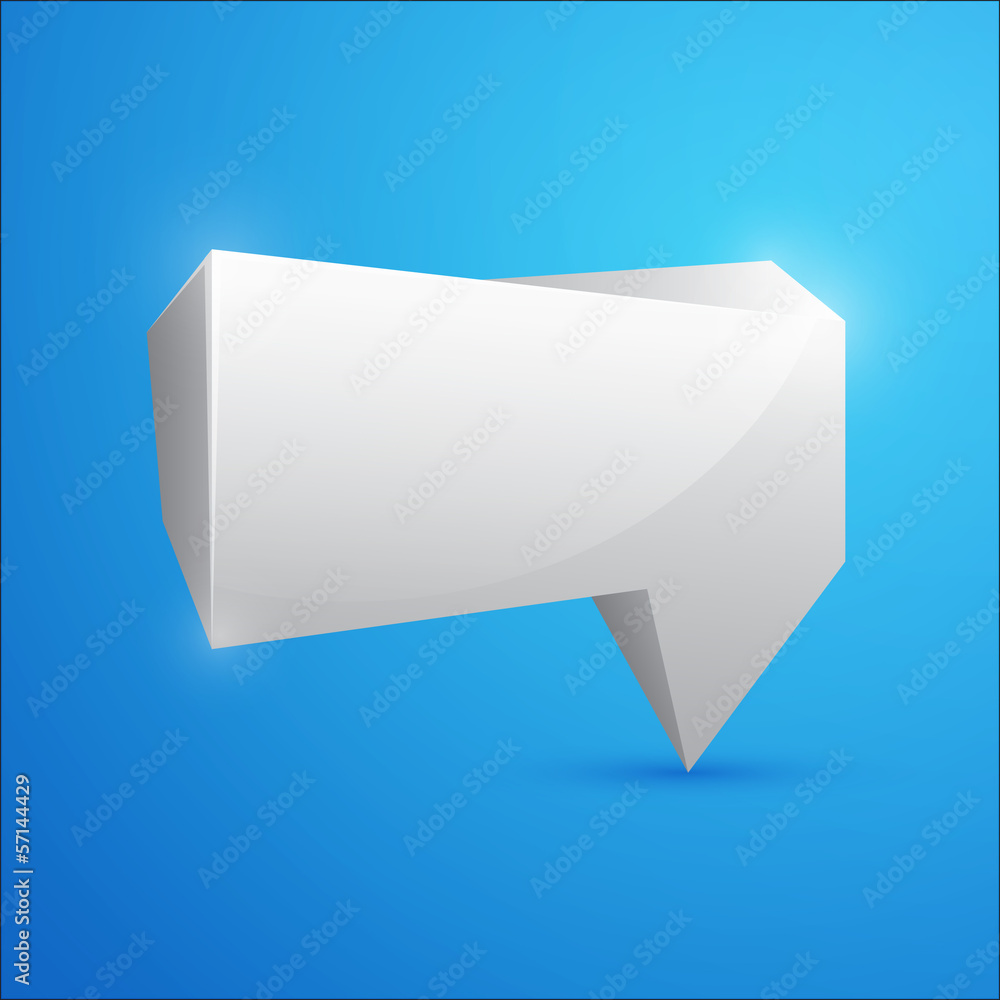 Shiny speech bubble .Vector illustration Shiny speech bubble .Vector illustration
